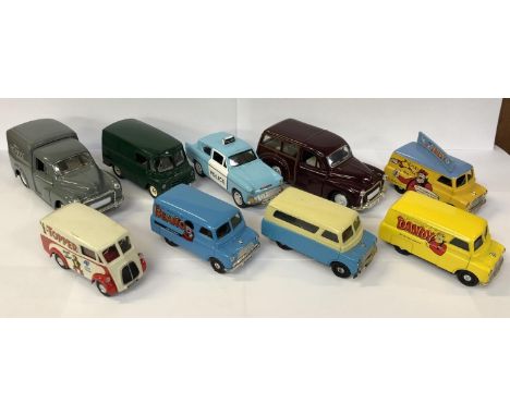 NINE ASSORTED MODEL DIE CAST VEHICLES TO INCLUDE 'CORGI' EXAMPLES 