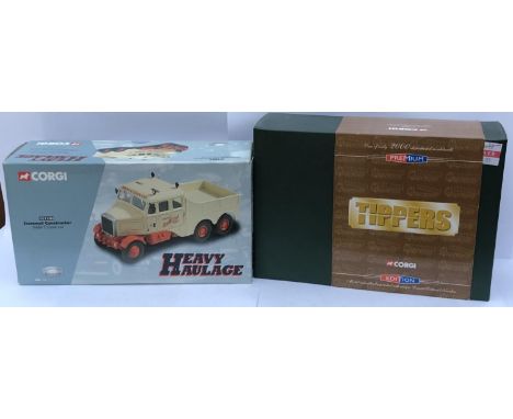 A CORGI HEAVY HAULAGE DIE CAST MODEL, CC11101 AND A CORGI LEYLAND OCTOPUS DIE CAST MODEL, CC10602 (2) 