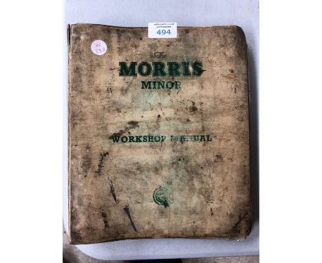 A VINTAGE 'THE MORRIS MINOR' WORKSHOP MANUAL 