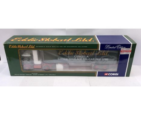 A BOXED CORGI LIMITED EDITION VOLVO F88 EDDIE STOBART MODEL, CC13101 