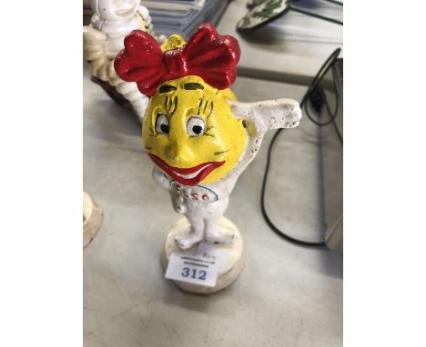 A CAST METAL 'ESSO' LADY FIGURE 