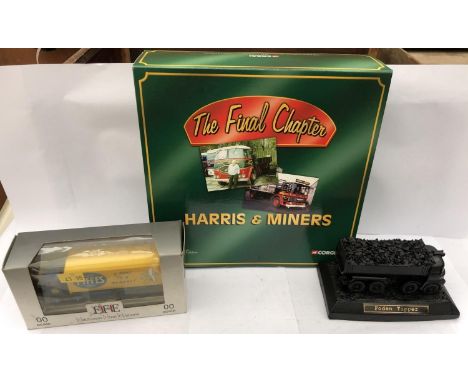 A CORGI 'THE FINAL CHAPTER' HARRIS &amp; MINERS BOXED SET, FODEN TIPPER MODEL AND A 'EFE' DIE CAST MODEL (3) 
