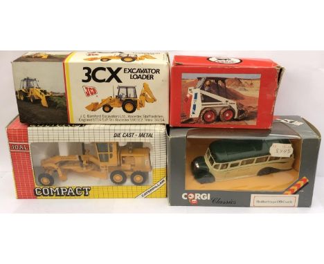 FOUR BOXED DIE CAST MODELS TO INCLUDE 'COMPACT' AND 'CORGI' EXAMPLES 