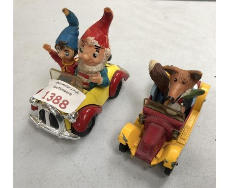 A CORGI COMICS BASIL BRUSHES CAR AND A CORGI COMICS 'NODDY'S CAR' (2) 