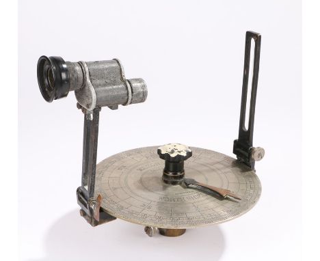 19th Century Polaris Navigation aid, Wilson &amp; Gillie, North Shields, Gillies Patent 1349, with a dial and adjusting lens