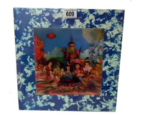 Rolling Stones, Satanic Majesties Request Rare Stereo LP. Lenticular Sleeve 4k/6k First Issue Ex/Ex TXS 103