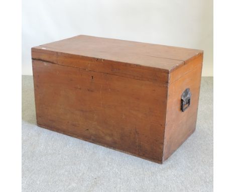 A 19th century camphorwood trunk, 92cm