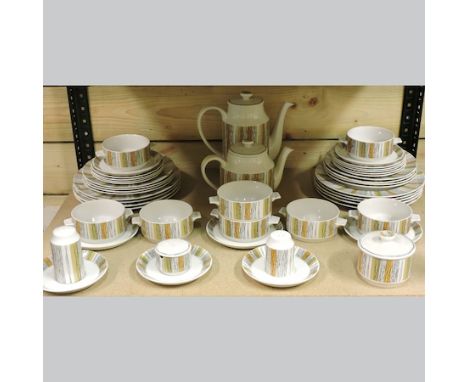 A 1970's Midwinter 'Marquis of Queensberry' part tea, coffee and dinner service