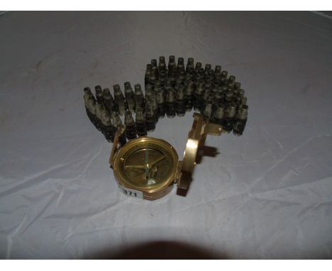 BRASS STANLEY COMPASS &amp; SHELL CASES EST [£25-£45]