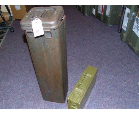 TALL METAL CONTAINER &amp; ONE SMALLER EST[£10-£20]