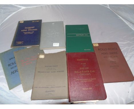 VINTAGE MOTOR CAR  INSTRUCTION  MANUALS FOR  ROLLS ROYCE ,BENTLEY &amp; OTHERS EST[£20-£40]