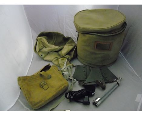 EFA EX ARMY CANVAS TUB  SPATS &amp; HAVERSACK ETC EST[£12-£25]