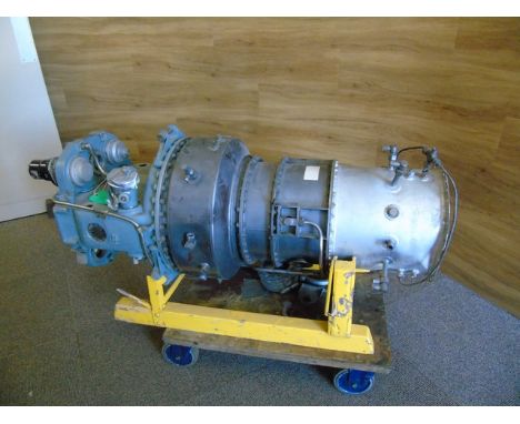 JET PROPELLED MILITARY ENGINE ON CRADLE ?? 