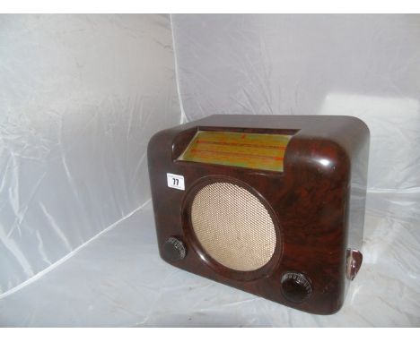 BUSH VINTAGE RADIO CIRCA 1950s EST[£20-£40]