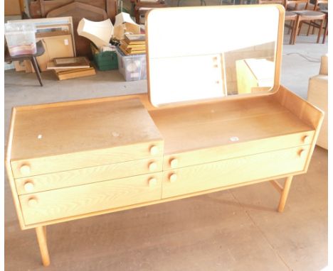 Mid Century Meredew Light Oak Dressing Table: