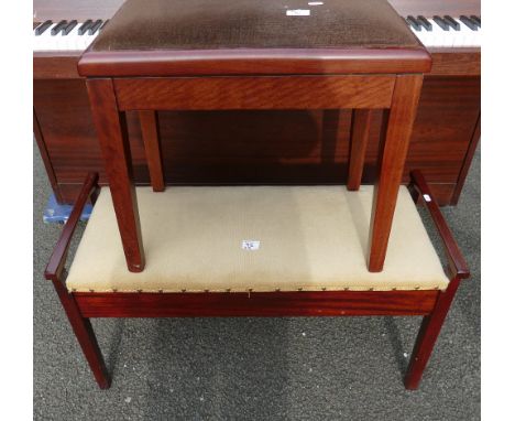 Mahogany Piano Duet Piano Stool: &amp; similar single seat item(2)