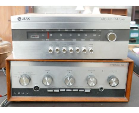 Leak Stereo 70 Amplifier &amp; Similar Delta Hifi Tuner:(2):