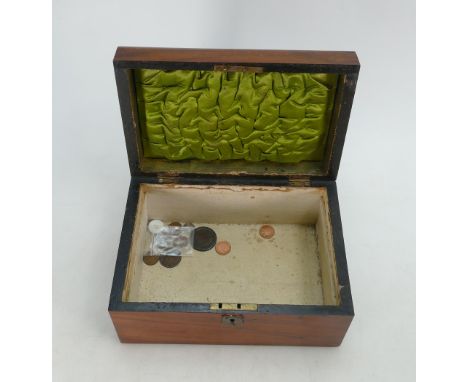 Mahogany Edwardian Tea Caddy: