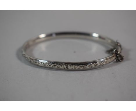 A Silver Bangle by Charles Horner, Chester 1920