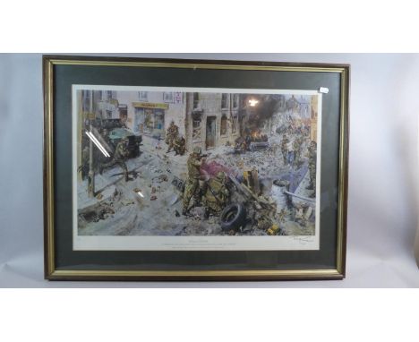 A Framed Limited Edition Terence Cuneo Print, the Tragedy of Ulster 1976, Signed by the Artist in Pencil to Border, no.186/50