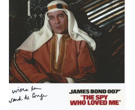 Edward de Souza signed 10x8 The Spy Who Loved Me colour photo. Edward James de Souza born 4 September 1932 is a British chara
