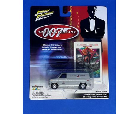 James Bond 007 Johnny Lightning 40th Anniversary model Telephone Repair Van from The Spy Who Loved Me in original package bon