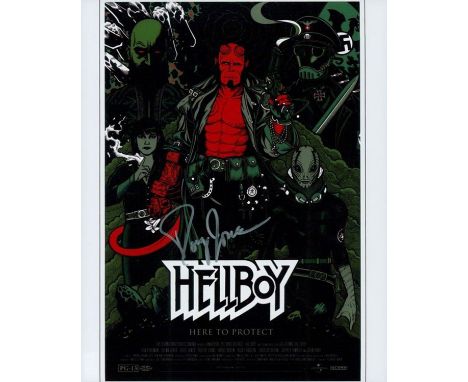 Blowout Sale! Hellboy Doug Jones hand signed 10x8 photo. This beautiful 10x8 hand signed photo depicts the poster image for H