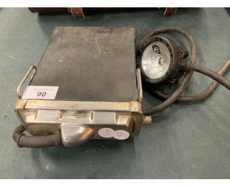 AN 'OLDHAM-WHEAT' MINERS CAMP LAMP 