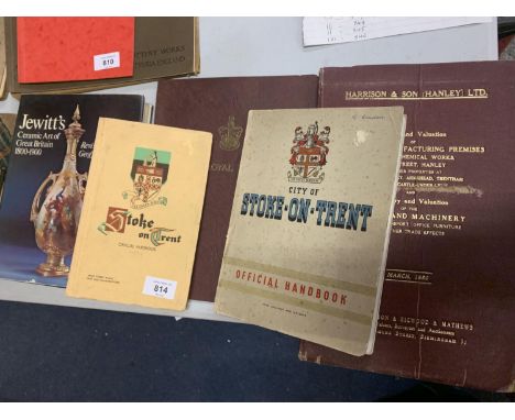 FOUR BOOKS RELATING TO STAFFORDSHIRE INCLUDING 'JEWITTS CERAMIC ART OF GREAT BRITAIN 1800-1900' 