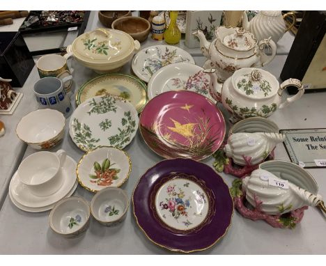 A LARGE ASSORTMENT OF CERAMIC WARE TO INCLUDE A LARGE AMOUNT OF 'SPODE' 