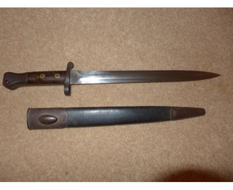 AN 1888 PATTERN BRITISH BAYONET, 30CM BLADE, STAMPED 98 WILKINSON, LONDON 
