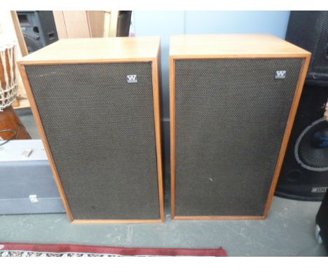 Wharfedale Dovedale 3 vintage  HiFi speakers in teak, 61cm H