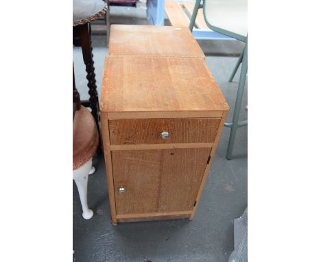 A pair of modern bedside cabinets with drawer over cupboard with internal shelf 36 x 32 x 62cm