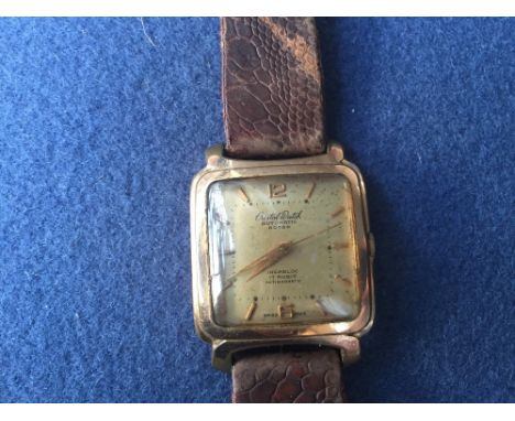 A vintage Cristal Watch gold plated gentleman's wrist watch, Swiss made, Incabloc 17 Rubis