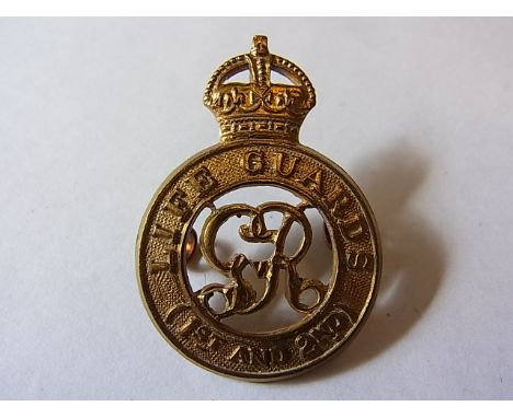 The Life Guards (1st and 2nd) Cap badge, (Brass, lugs) K&K: 729
