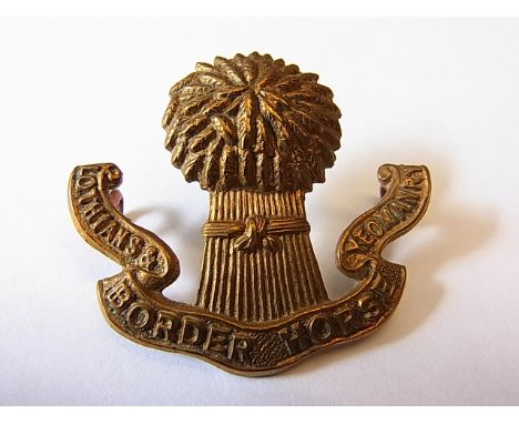 The Lothian and Border Horse Yeomanry OR's cap badge (Brass, Lugs) K&K 1466