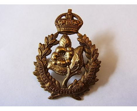 The Queen's Own Worcestershire Hussars (Yeomanry) cap badge (Bi-metal, lugs) K&K: 1458