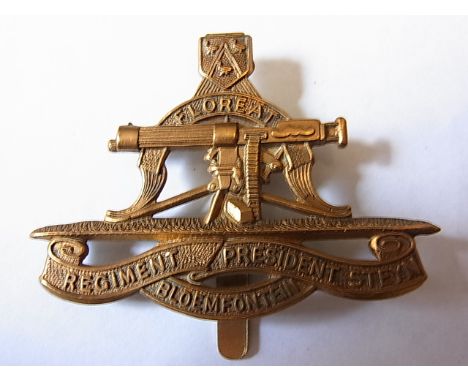 Regiment President Steyn WWII Cap Badge, South African army (Brass, slider) 