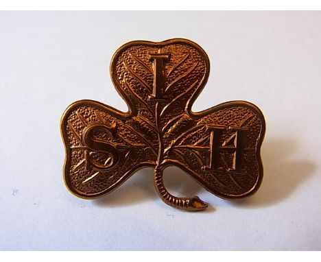 South Irish Horse WWI Cap badge (Gilding-metal, lugs) K&K 1505. Scarce cap badge