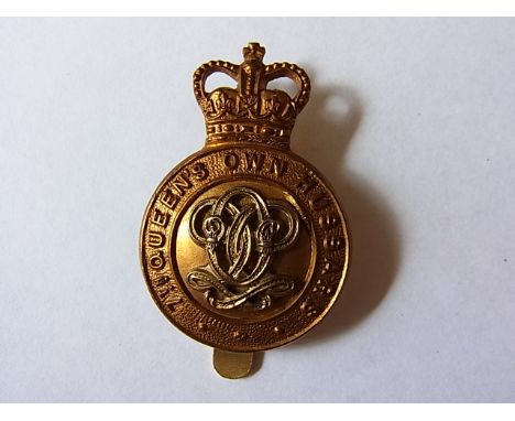 Queen's Own Hussars cap badge (Bi-metal, slider) K&K: 1895