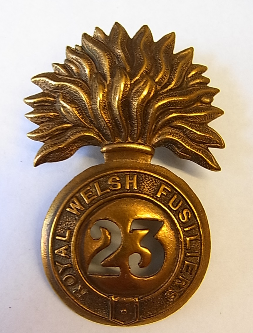 Victorian 23rd Foot (Royal Welsh Fusiliers) Glengarry Badge (Brass, lugs)