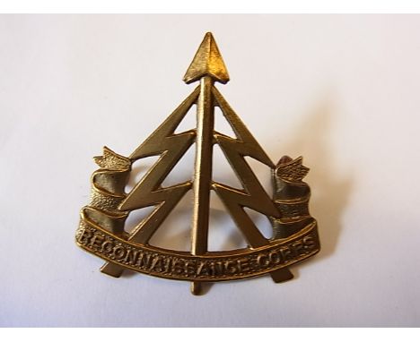Reconnaissance Corps WWII cap badge (White-metal, lugs) K&amp;K: 1925
