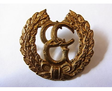 Control Commission Germany cap badge (Brass, lugs) K&K: 2184