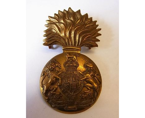 The Royal Scots Fusiliers cap badge, (Brass, lugs) KC, K&amp;K: 920