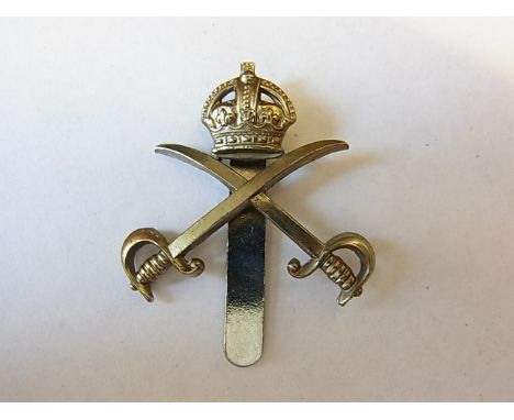 Army Physical Training Corps cap badge, KC (white-metal, slider) K&K: 2154