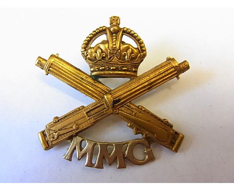 Motor Machine Gun Corps WWI Cap badge, KC (Bi-metal, lugs) K&K: 1155 scarce cap badge