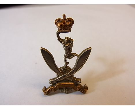 British Officers only Gurkha Brigade Forage-cap badge, QC (Bi-metal, lugs) K&K: 2089