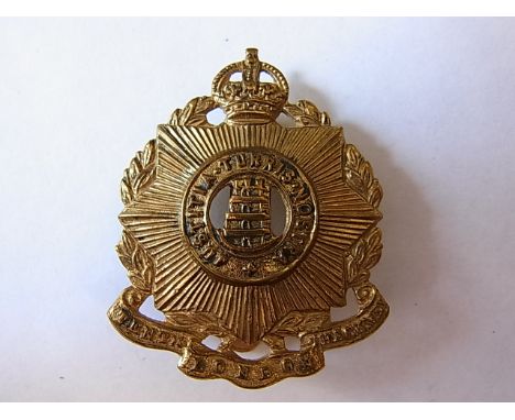 10th County of London Battalion (Hackney) WWI cap badge (Brass, slider) K&K: 1832