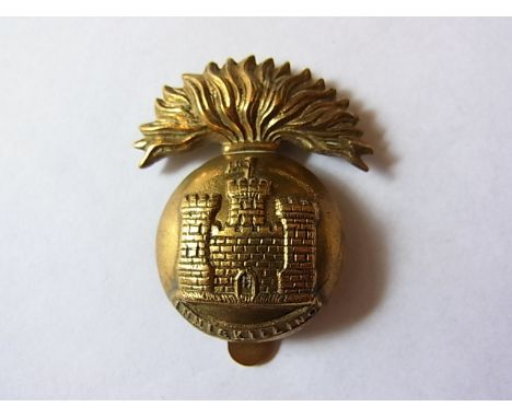 The Royal Inniskilling Fusiliers cap badge (Brass, slider) K&K: 632