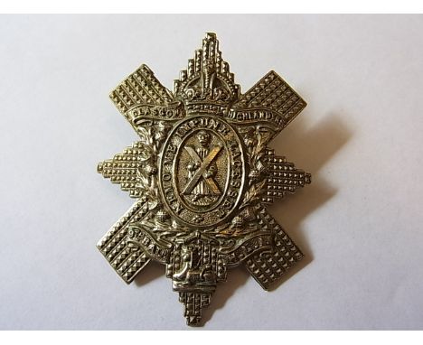 Glasgow Highlanders (9th High Light Infantry) Cap Badge (White-metal, lugs), KC 